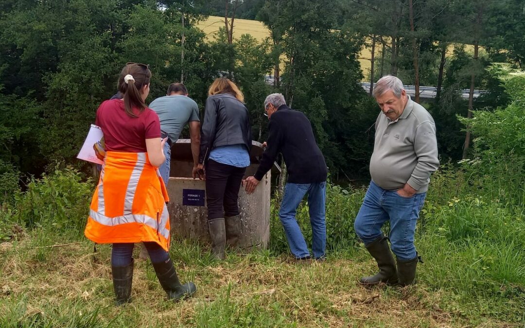 Visite du captage de Sainte-Gemme