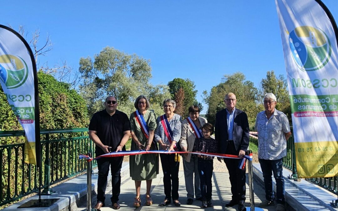 Inauguration du pont entre Reuves et Villevenard